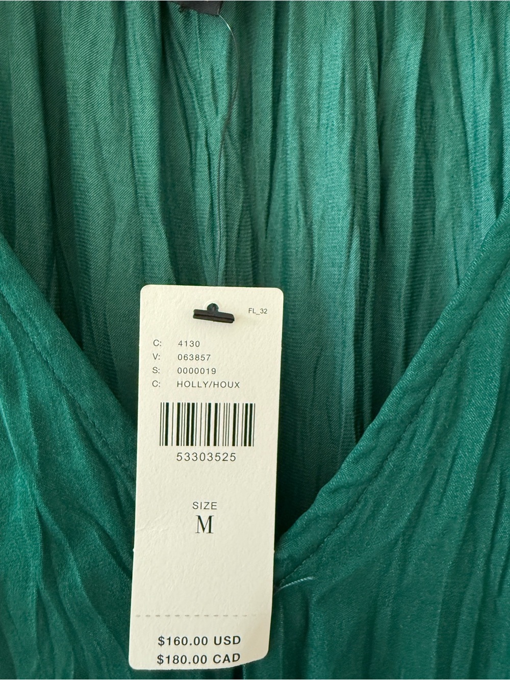 Anthropologie Green Pleated Maxi Dress - Picture 4 of 5